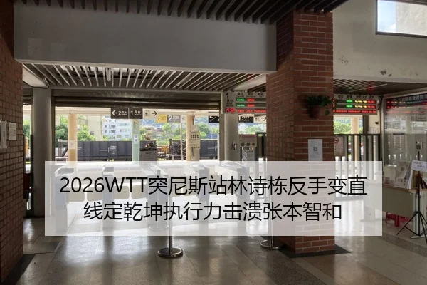 2026WTT突尼斯站林诗栋反手变直线定乾坤执行力击溃张本智和